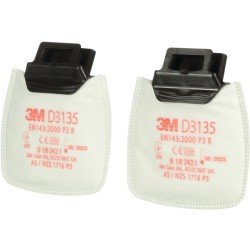 Rundpartikelfilter D3135 EN143:2000/A1:2006 P3R f.Ser.Secure Click 2 St./Btl.3M