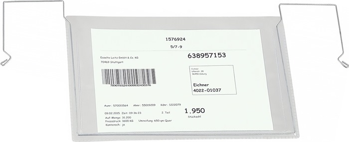 Dokumententasche B280xH180mm DIN A5 quer m.flex.Drahtbügel EICHNER