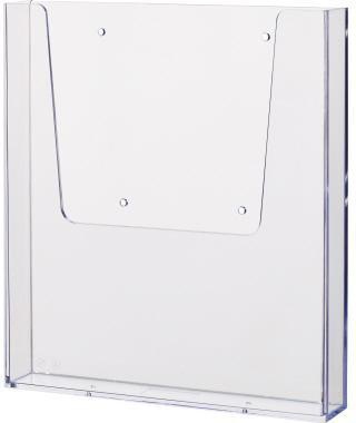 helit Wandprospekthalter H2350202 A4 1Fach PS transparent