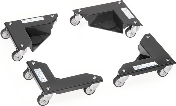 Transportroller Trgf.150kg TPE-Bereifung L177xB361mm Stahlbl.anthrazitgrau