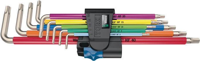 Winkelschlüsselsatz 3967/9 TX SXL Multicolour HF Stainless 1 9teilig VA Wera