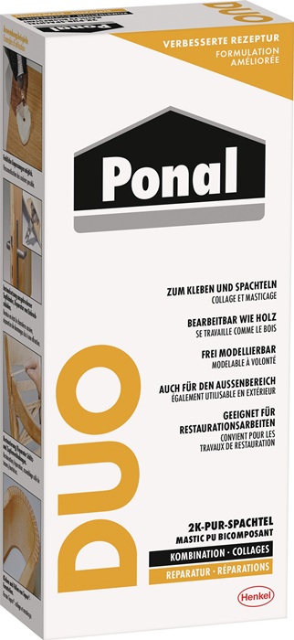 2K-PUR-Spachtel Duo DIN EN 204,D4 353g Faltschachtel PONAL