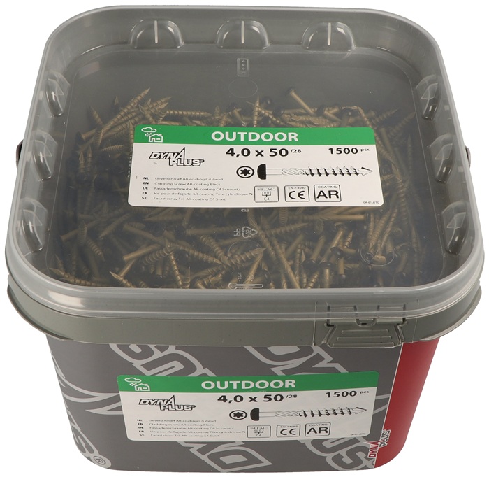 Fassadenschraube AR-coating C4 D4xL40mm bronze DYNAPLUS