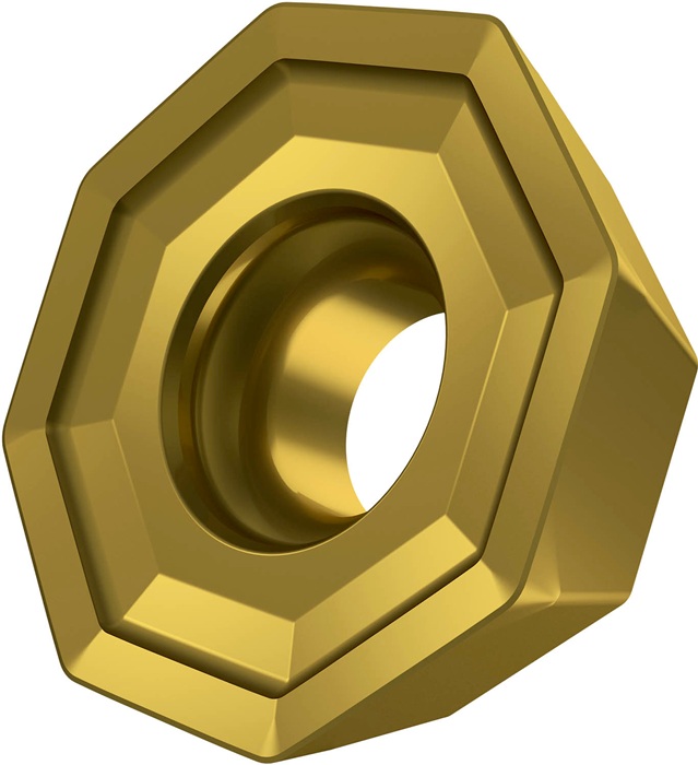 Fräswendeschneidplatte ISO ODMT 0504ZZN:M8340 D.4,4mm PVD beschichtet Farbe Gold