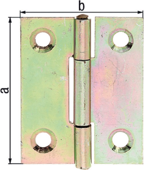 Scharnier H.80mm B.58mm S.1,5mm VA GAH