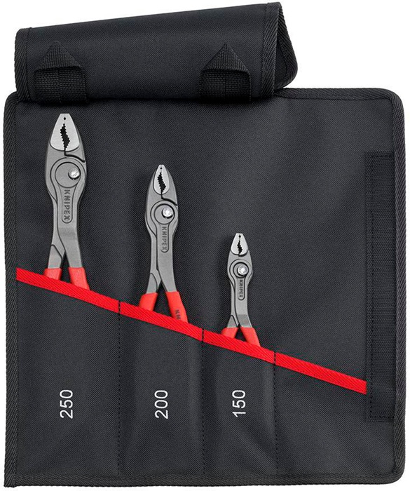 Greifzangenset TwinGrip® Inh.3-tlg.atram.Rolltasche KNIPEX