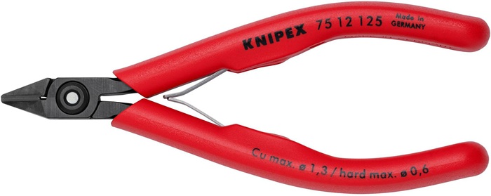 Elektronik-Seitenschneider L.125mm Form 1 Facette ja KNIPEX