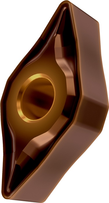 Drehwendeschneidplatte ISO DNMG 150604E-NF:T8430 D.5,16mm PVD beschichtet