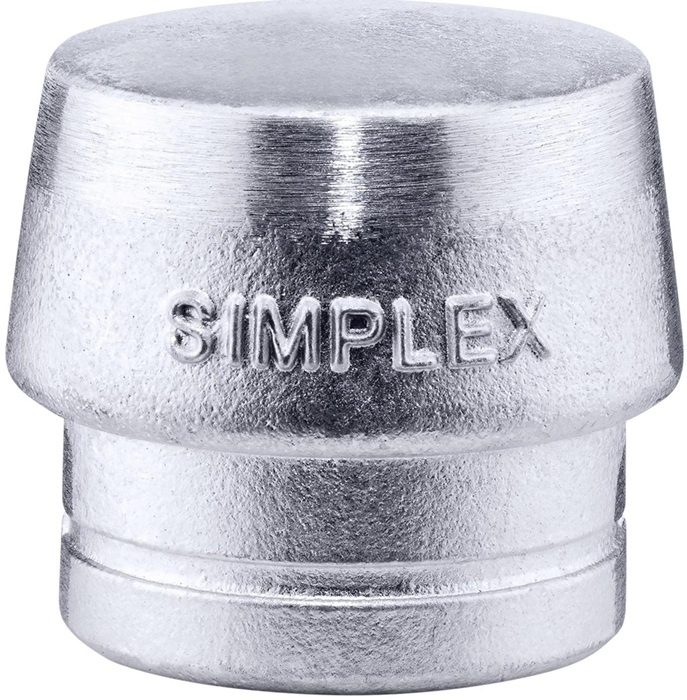 Schonhammerkopf SIMPLEX Kopf-Ø 60mm Weichmetall silber hart HALDER