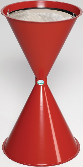 Standascher D400xH730mm rot Stahlbl.VAR