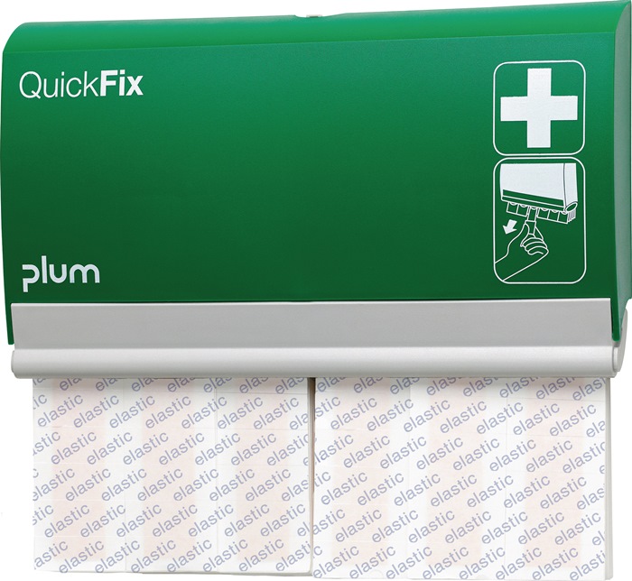 Pflasterspender QuickFix Elastic long B230xH135xT32ca.mm grün PLUM
