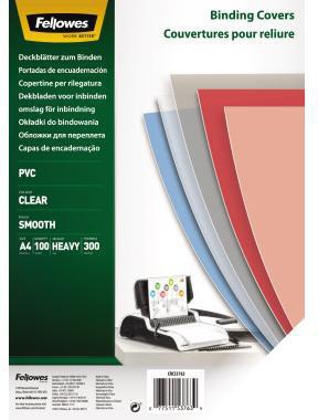 Fellowes Deckblatt 53763 DIN A4 300mic transparent 100 St./Pack.
