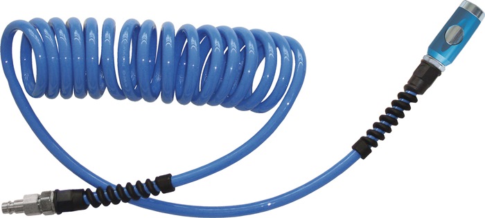 Spiralschlauchset ID 6,5mm AD 10mm L.7,5m Sicherheitskuppl.DN 7,4 EWO