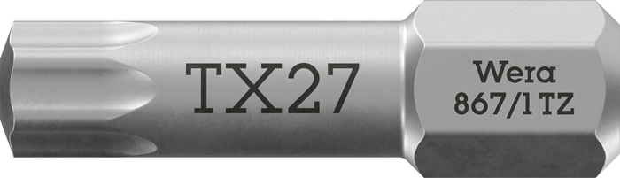 Bit 867/1 TZ 1/4 Zoll T 27 L.25mm Torsionszone,zähh.WERA