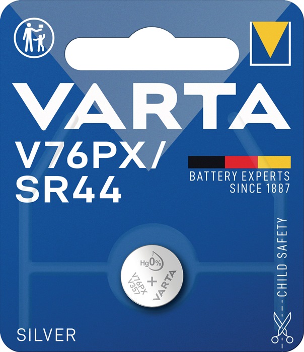Knopfzelle Electronics 1,55 V 145 mAh SR44 11,6x5,4mm VARTA