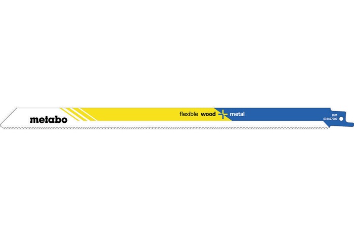 Säbelsägeblätter flexible L.300mm Dicke 0,9mm Zahnteilung1,8-2,6mm BiMetall