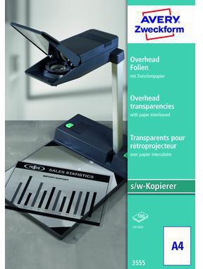 Avery Zweckform Kopierfolie 3555 klar A4 100 St./Pack.