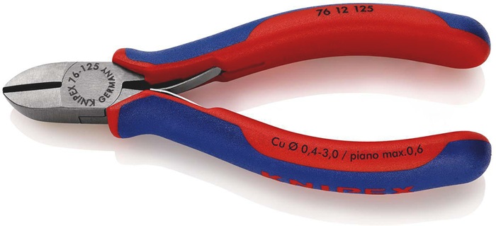 Seitenschneider L.125mm Form 1 Facette ja Kopf pol.Mehrkomp.-Hüllen KNIPEX