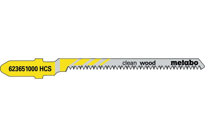 Stichsägeblätter clean wood Nutz-L.57mm Zahnteilung1,4mm HCS spitzverz. 5St.