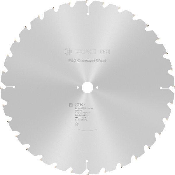 Kreissägeblatt Construct Wood AD 450mm Z.32 HB Schnitt-B.3,8mm