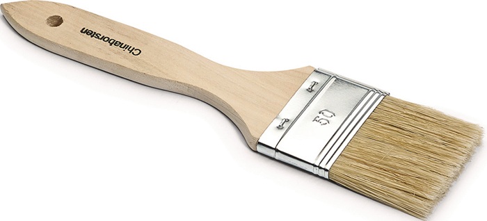 Flachpinsel Gr.3/4 Zoll helle Borstenmischung Weißbl.NÖLLE