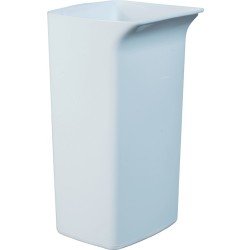 Wertstoffsammler 40l H590xB320xT360mm weiß o.Deckel DURABLE