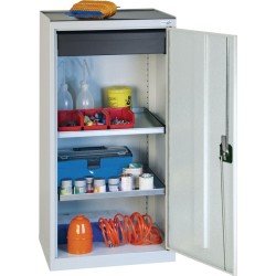 Werkzeug-/Beistellschrank H1000xB500xT500mm 1Schubl.,2Bd.lichtgrau/lichtgrau