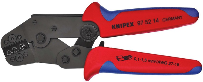 Crimpzange kurze Bauform L.195mm 0,1-1,5 (AWG 27-16) mm² KNIPEX