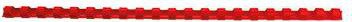 GBC Plastikbinderücken 4028217 DIN A4 12mm rot 100 St./Pack.