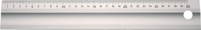 Lineal L.600mm Alu.m.Griffmulde Q.50x5mm TECWERK