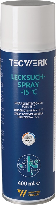 Lecksuchspray -15GradC farblos DVGW 400ml Spraydose TECWERK