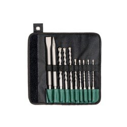 Bohrer-/Meißelsatz SDS-plus 10tlg. Rolltasche Metabo