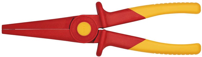 Flachrundzange Gesamt-L.220mm KU.glasfaserverst.m.Weichkunststoff-Zone KNIPEX