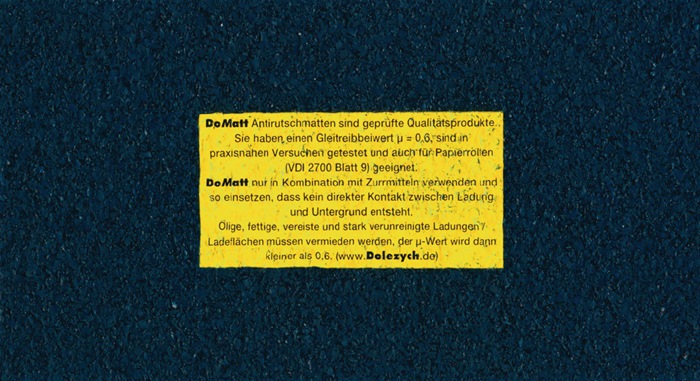 Antirutschmatte L500cm B25cm D8mm a.Granulat 1 Rl.DOLEZYCH