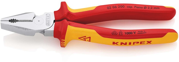 Kraftkombizange L.200mm verchr.Mehrkomp.-Hüllen VDE KNIPEX