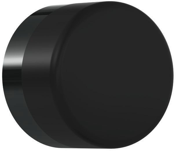 Wandtürpuffer 610 Ku.90 tiefschwarz L.24mm HEWI