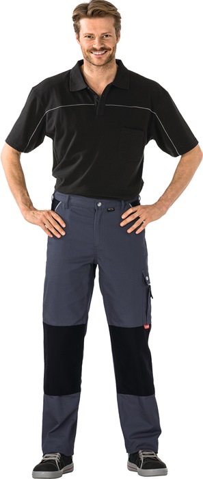 Bundhose Canvas 320 Gr.48 grau/schwarz PLANAM