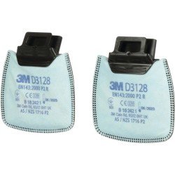 Rundpartikelfilter D3128 EN143:2000/A1:2006 P2R f.Ser.Secure Click 2 St./Btl.3M