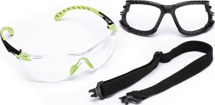 Schutzbrille Solus™ 1000-Set EN 166,EN 170 Bügel grün,Scheibe klar PC 3M