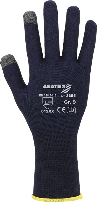 Feinstrickhandschuhe f.Smartphones u.Touchscreens Gr.7 dunkelblau