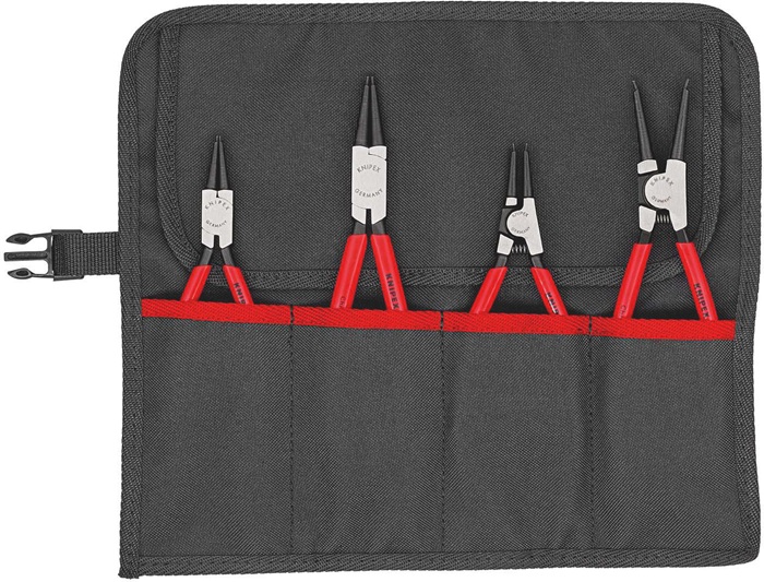 Sicherungsringzangensatz 4-tlg.in Rolltasche 10-60mm KNIPEX
