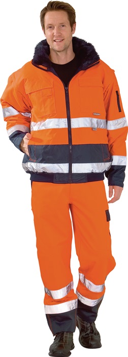 Warnschutz-Comfortjacke Gr.M orange/marine PLANAM