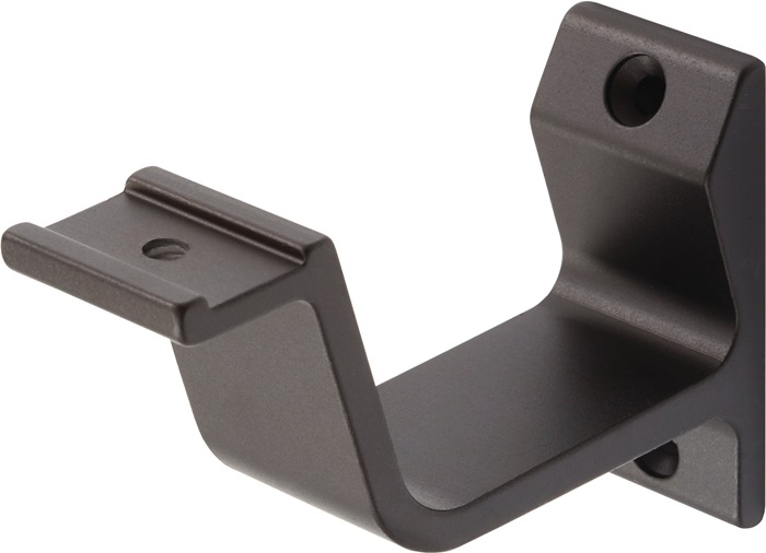 Handlaufträger 3550 Alu.schwarz ku.-besch.ger.Auflage HERMETA