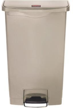 Rubbermaid Tretabfalleimer Slim Jim 1883456 Kunststoff 30l beige