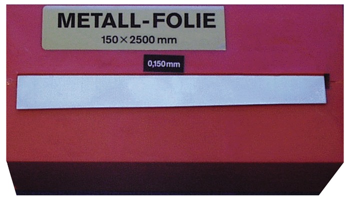 Metallfolie D.0,050mm STA L.2500mm B.150mm RECORD