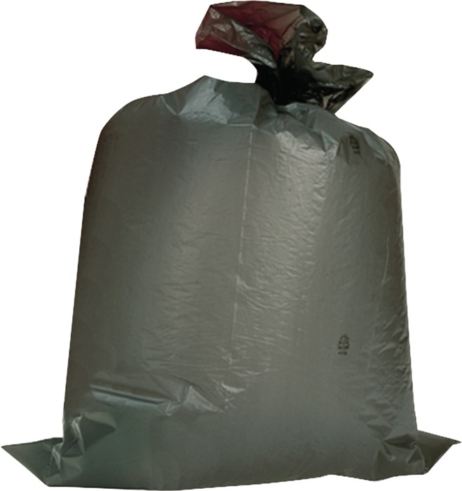 Kunststoffsack 120l LD-PE grau 100 µm B700xL1100mm 150St./Karton