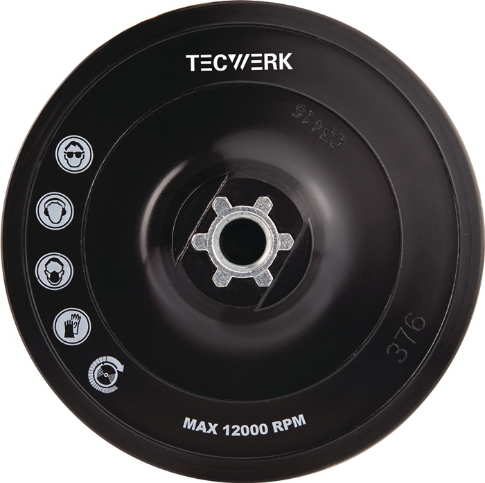 Stützteller D.115mm M14 kletthaftend TECWERK