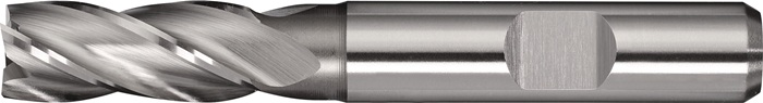 Schaftfräser DIN 844 TypN D.12mm HSS-Co8 Weldon Z.4 kurz TECWERK