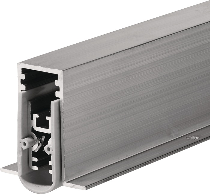 Türdichtung EllenMatic Soundproof Omega 1 stg.L.708mm B.15mm Alu.blk silber
