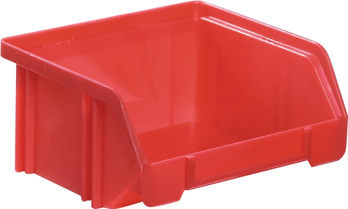 Sichtlagerkasten LK L85/65xB105xH45mm PS rot LA-KA-PE